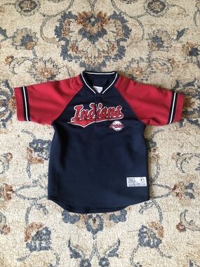 Cleveland Indians True Fan Series Genuine MLB Merchandise Jersey Size Large Kids